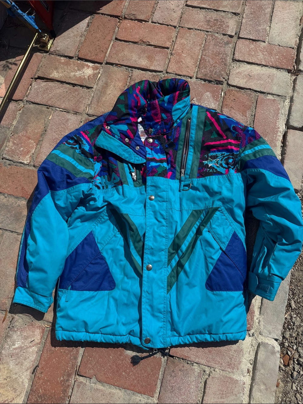 Fila Italia Team Italy Ski Jacket Italian Ski Team Collection Size 34 Men’s Sm